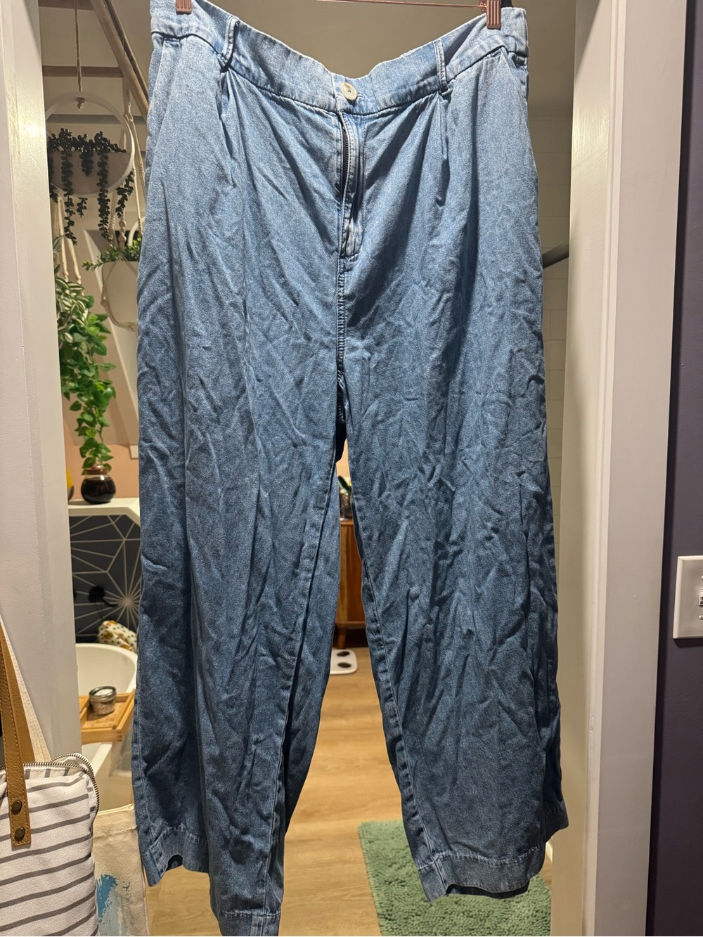torrid Light Blue Relaxed Fit Denim Trouser